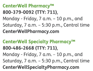 Humana Pharmacy Info